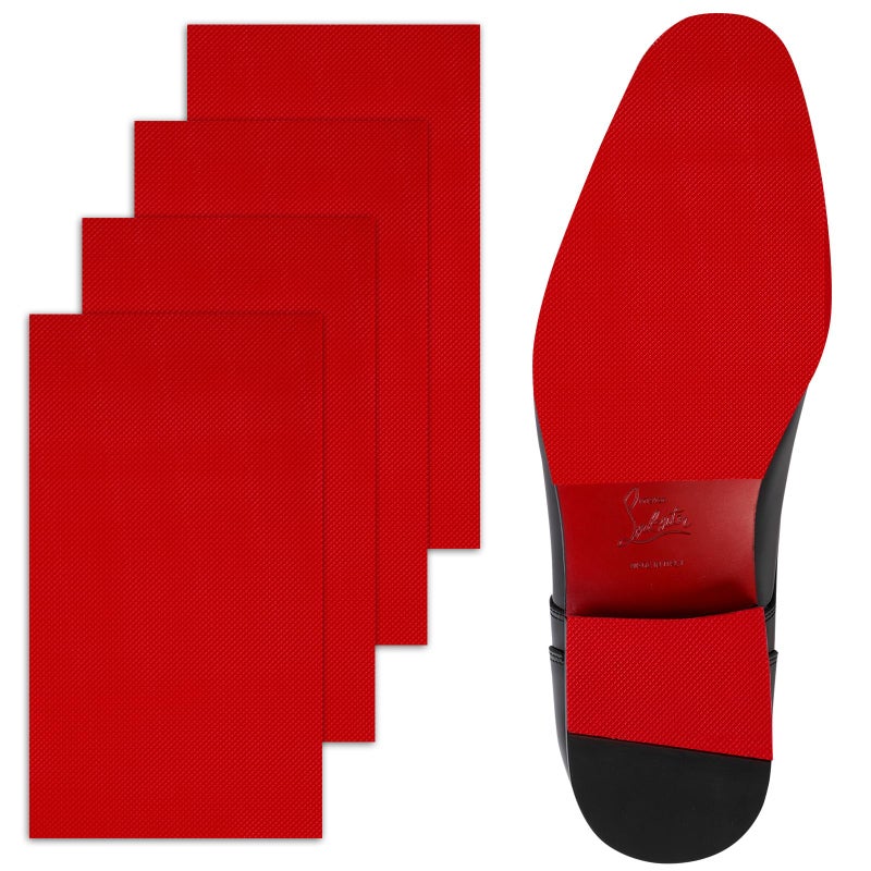 GQTJP Red Bottoms Shoe Protector, Self-Adhesive Bottom Protector for Christian Louboutin Shoe, Sole Protector Replacement for Louboutin Shoes(8'' by 4.5'') - Image 1